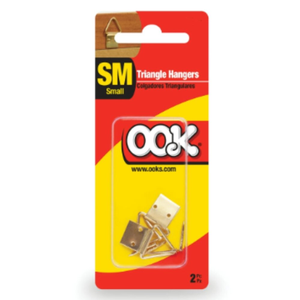 OOK Small Triangle Ring Hanger Brass Finish